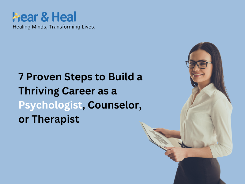 7 Proven Steps to Build a Thriving Career as a Psychologist, Counselor, or Therapist